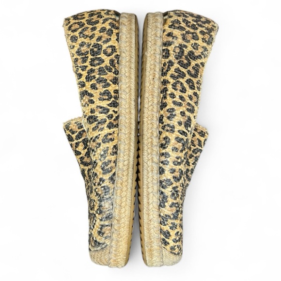 Stuart Weitzman Catalan Leopard-Print Espadrille animal print boho loafer flats - Picture 4 of 8